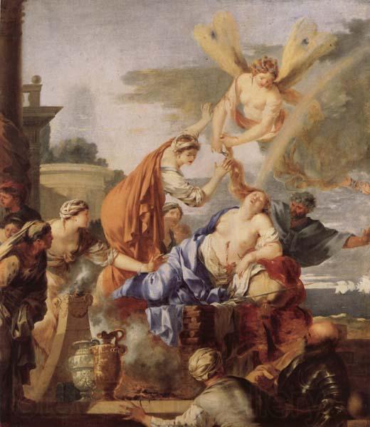Bourdon, Sebastien The Death of Dido France oil painting art